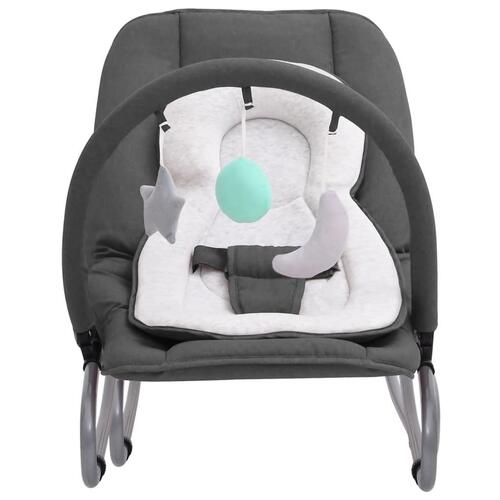 Skråstol til baby stål antracitgrå
