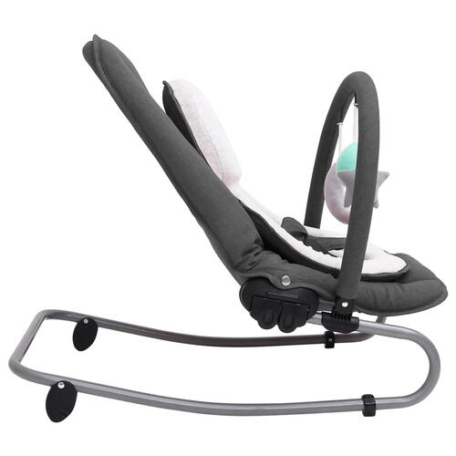 Skråstol til baby stål antracitgrå