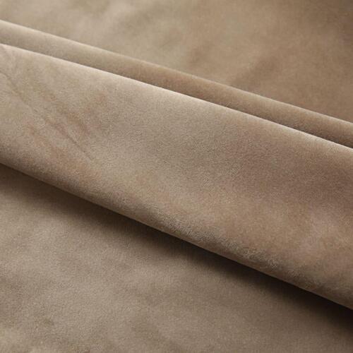 Lysdæmpende gardiner med kroge 2 stk. 140 x 245 cm fløjl beige