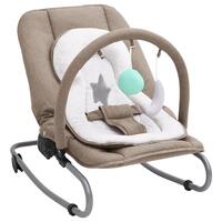 Skråstol til baby stål gråbrun