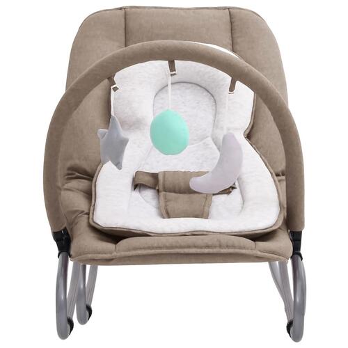 Skråstol til baby stål gråbrun
