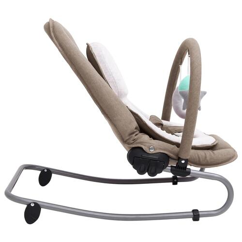 Skråstol til baby stål gråbrun