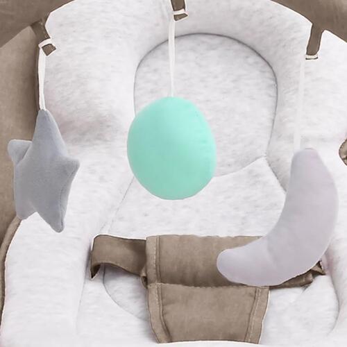 Skråstol til baby stål gråbrun