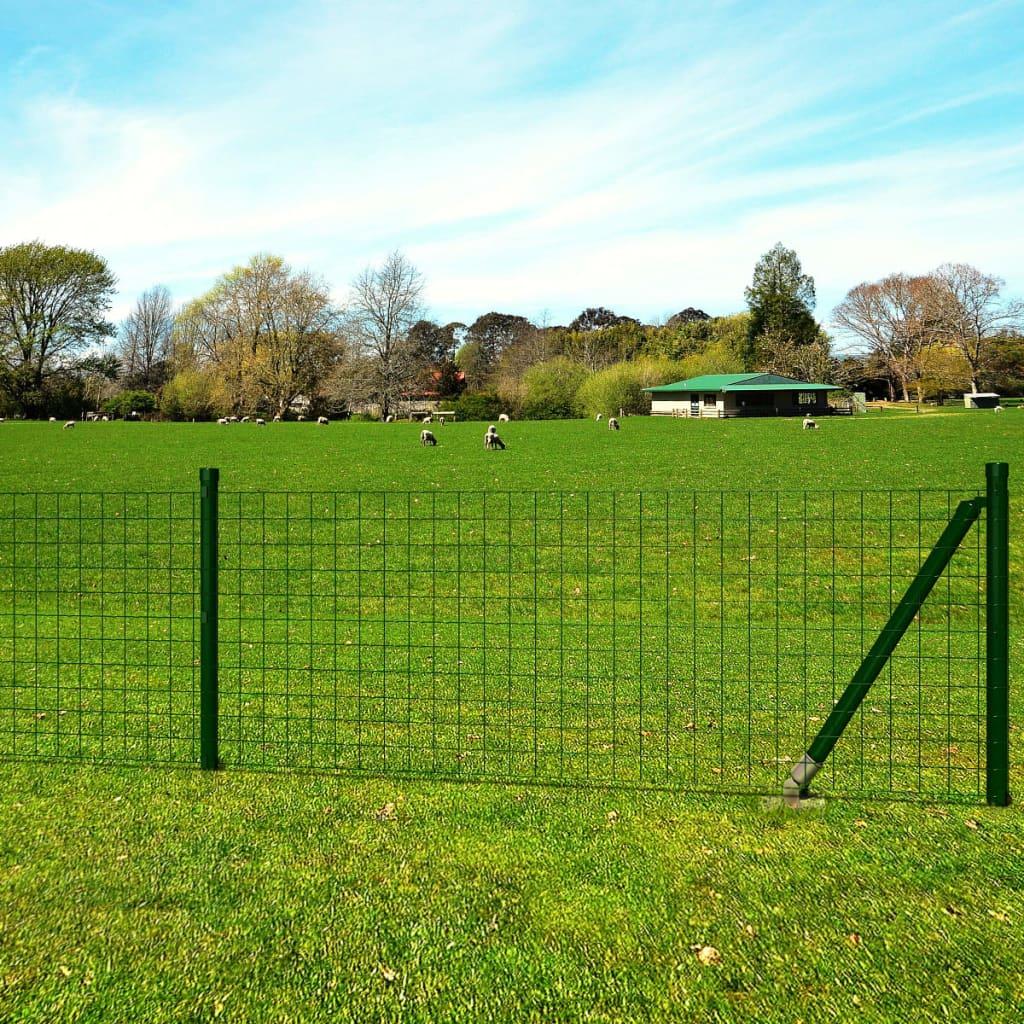 Eurohegn 25 x 0,8 m stål grøn