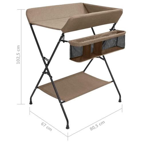 Puslebord jern gråbrun