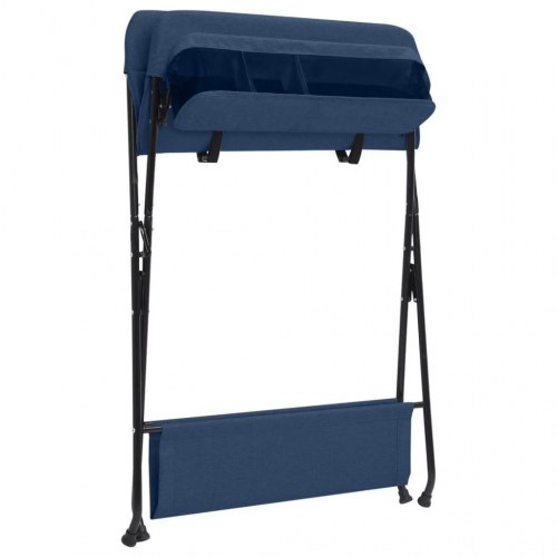 Foldbart puslebord - marineblå