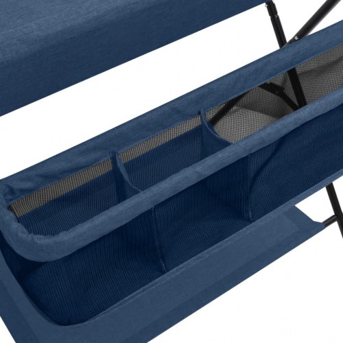 Foldbart puslebord - marineblå