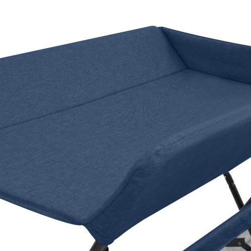 Foldbart puslebord - marineblå