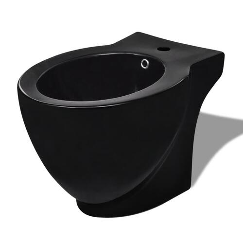 Bidet rund sort keramik