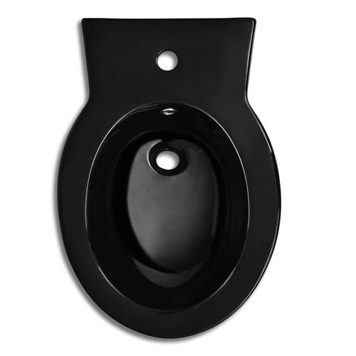 Bidet rund sort keramik