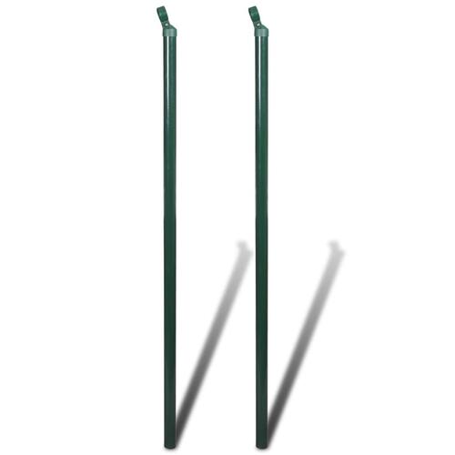 Trådhegn med stolper og spyd 0,8x25 m stål