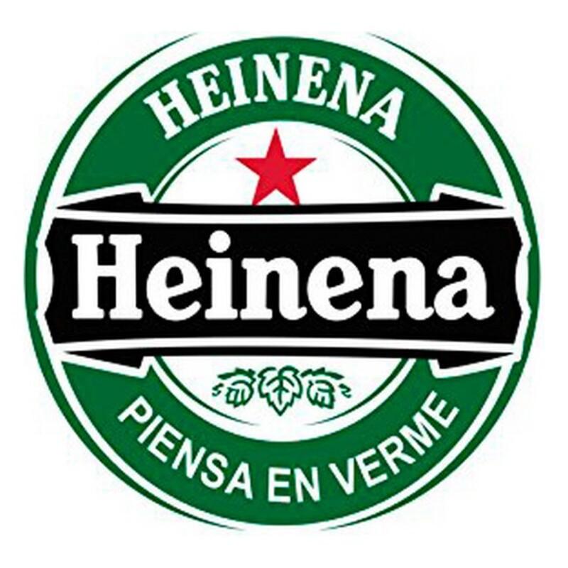 Klistermærke til bilen - Heinena, grøn, udvendig