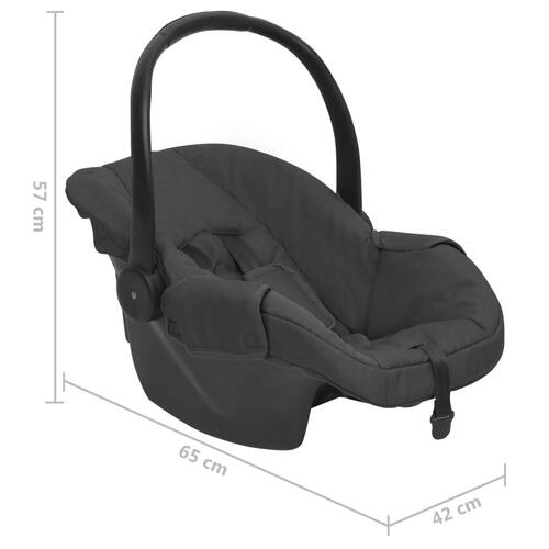 Autostol 42x65x57 cm antracitgrå