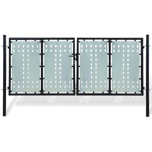 Hegnslåge enkeltdørs 300x175 cm sort
