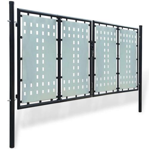 Hegnslåge enkeltdørs 300x175 cm sort
