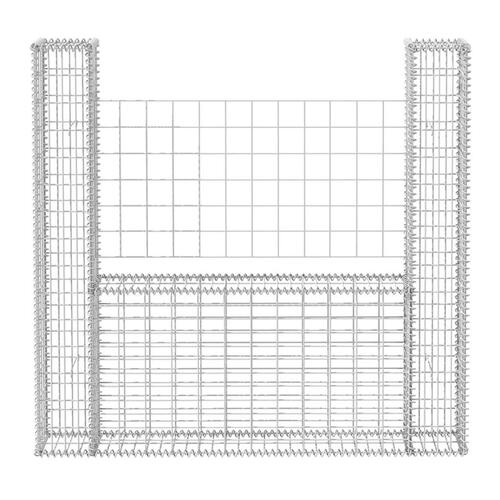Gabionkurv U-formet stål 160 x 20 x 150 cm