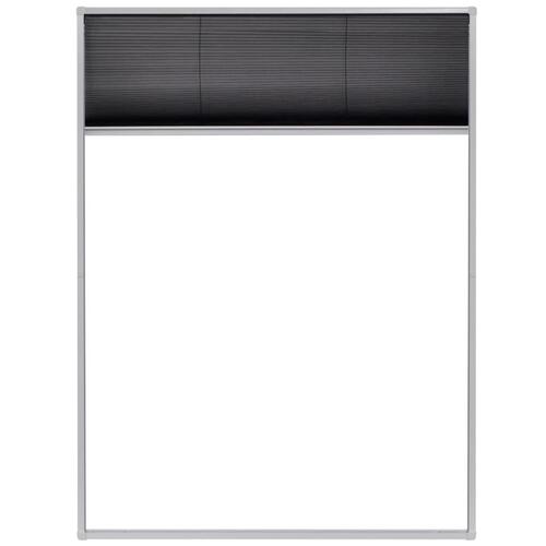 Plisseret insektnet til vinduer aluminium 60 x 80 cm