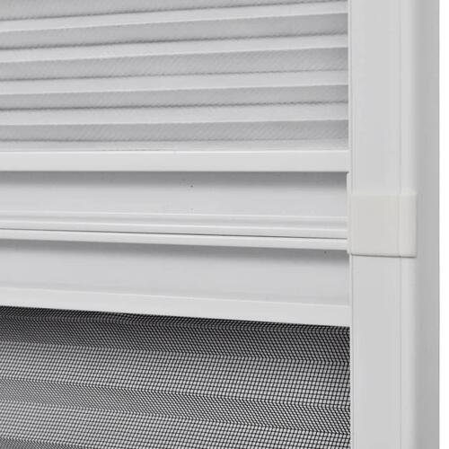 Plisseret insektnet til vinduer aluminium 60 x 80 cm med afskygning