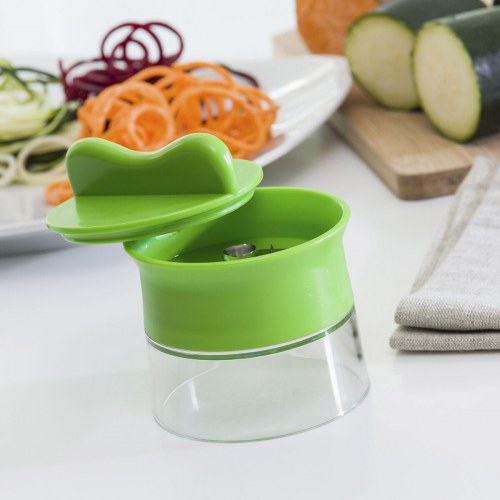 Spiru spiral rivejern - mini grøntsagsskærer, grøn