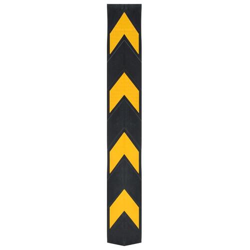 Reflekterende hjørnebeskyttere 10 stk. gummi 80 cm