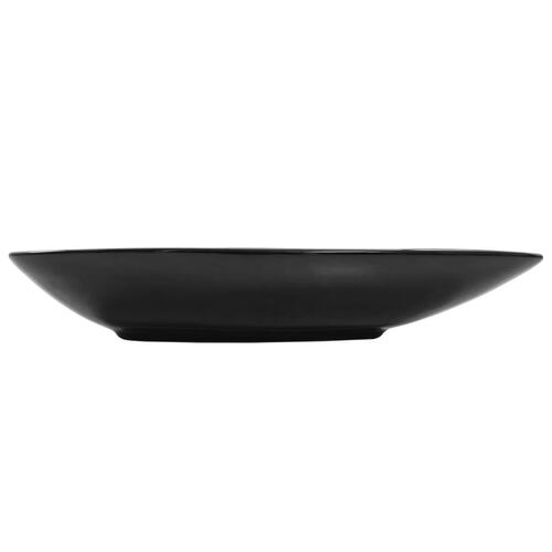 Håndvask keramik sort trekantet 645 x 455 x 115 mm