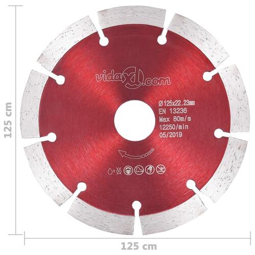 Skæreskiver til diamantskærer 2 stk. 125 mm stål