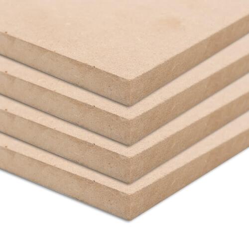 MDF-plader 4 stk. rektangulær 120x60 cm 12 mm