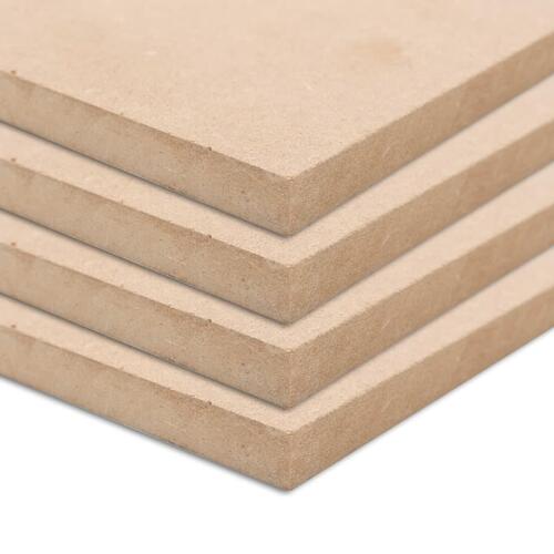 MDF-plader 4 stk. firkantet 60 x 60 cm 25 mm