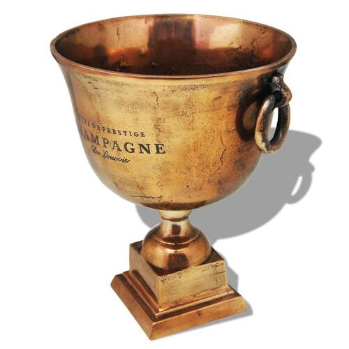 Trofæpokal champagnekøler kobber brun