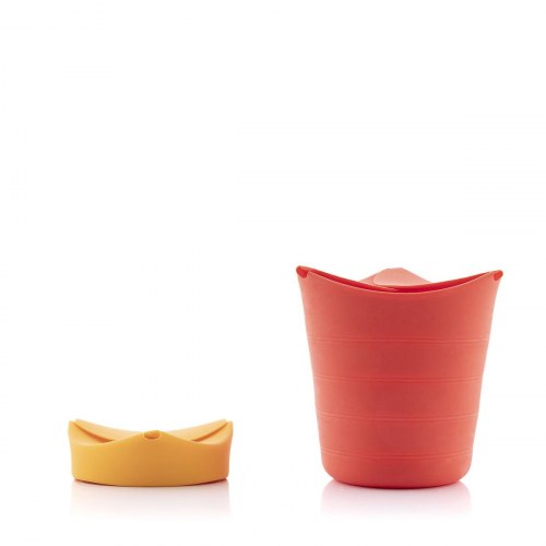 Popbox - Sammenfoldelige silikone popcorn poppers (pakke med 2)