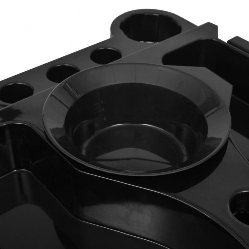 Plastiktrolley med hjul til frisørsaloner