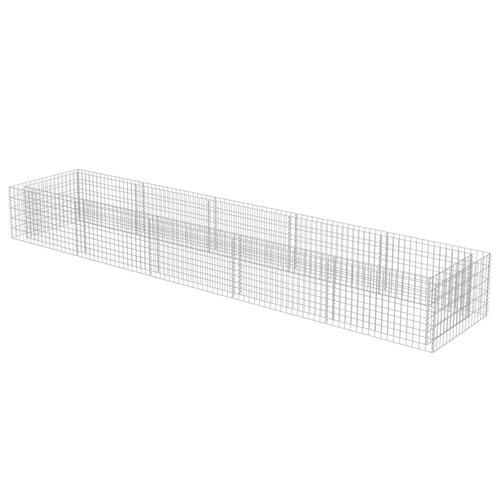 Gabion-højbed 450x90x50 cm galvaniseret stål
