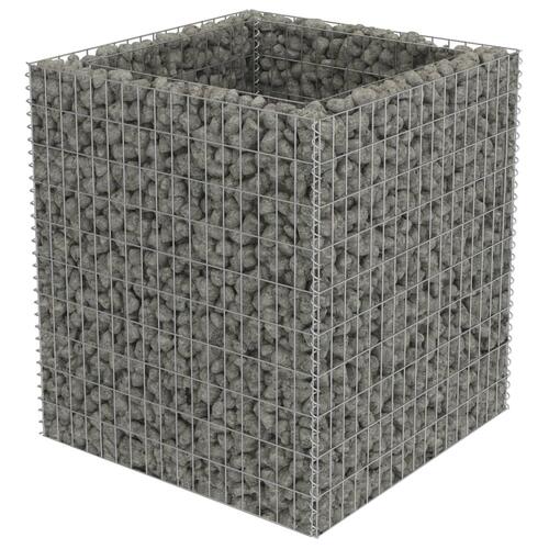 Gabion-højbed 90x90x100 cm galvaniseret stål