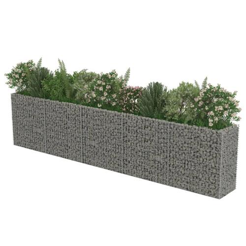 Gabion-højbed 450x50x100 cm galvaniseret stål