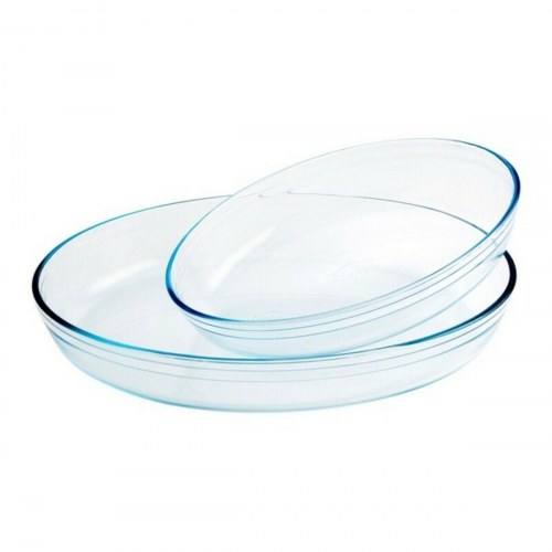 Ô Cuisine sæt med ovnfaste fade i glas - 2 stk., gennemsigtige