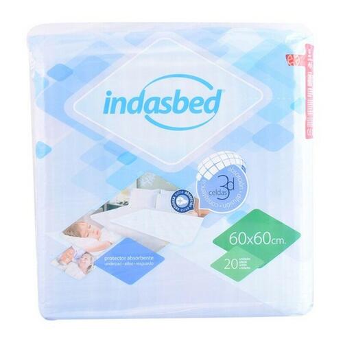 Inkontinens Beskytter Indasbed Indasec 20 enheder 60 x 60 cm - 20 Enheder