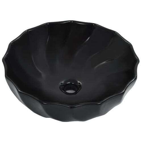 Håndvask 46 x 17 cm keramik sort