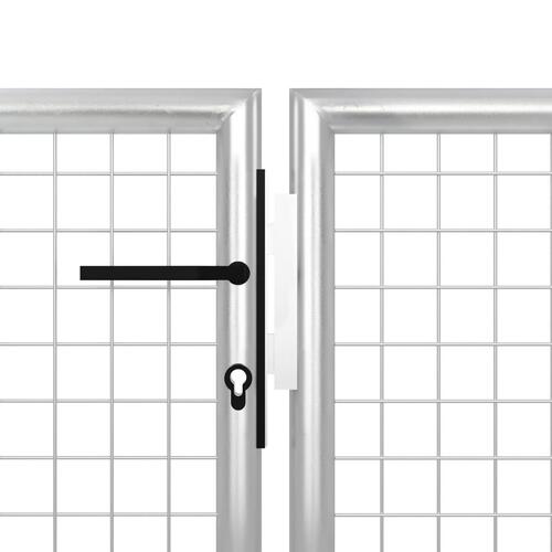 Havelåge 400 x 100 cm stål sølvfarvet