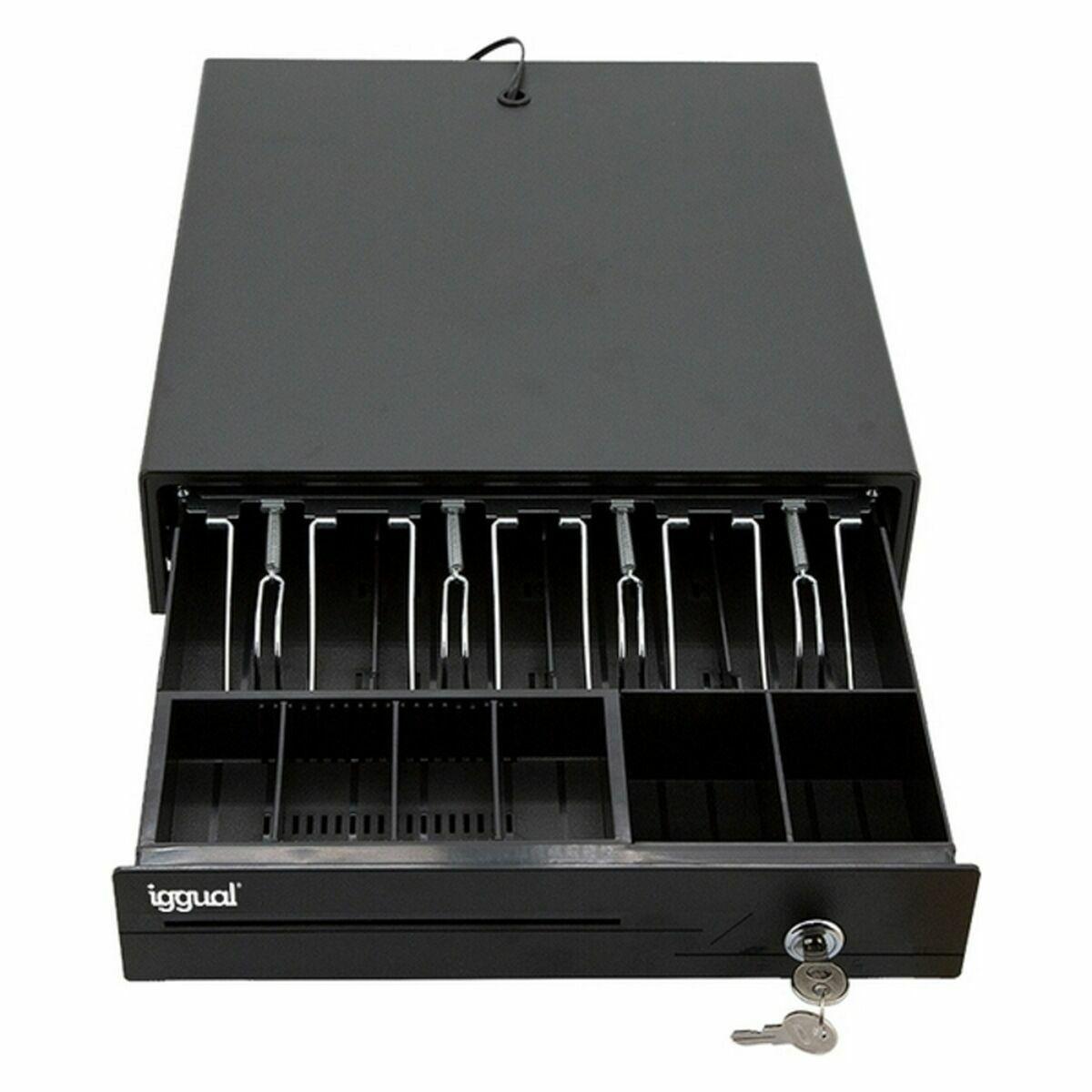 Kasseskuffe iggual IGG316368 - sort/multifarvet, 10 rum