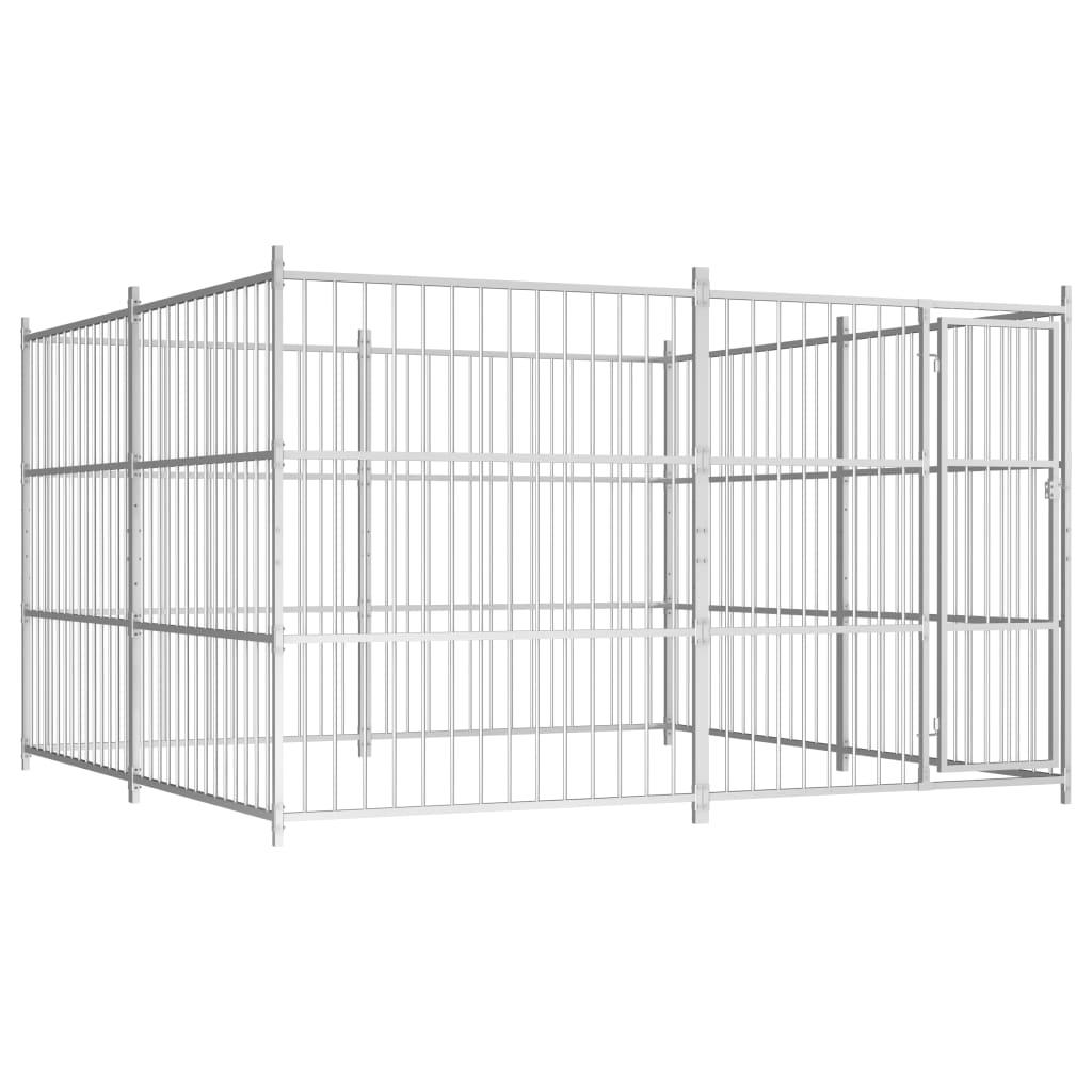 Udendørs hundebur 300 x 300 x 185 cm