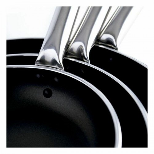 Professional Pro-Induction stegepande 40 cm - 4 mm aluminium, sort
