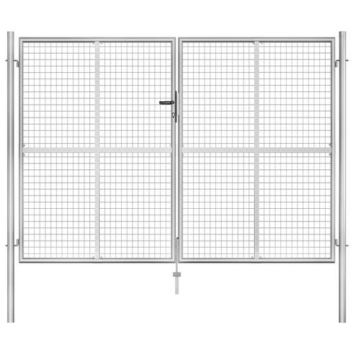 Havelåge galvaniseret stål 306 x 225 cm sølvfarvet