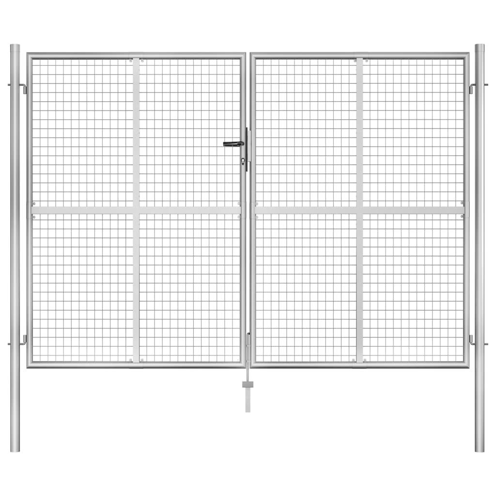 Havelåge galvaniseret stål 306 x 225 cm sølvfarvet
