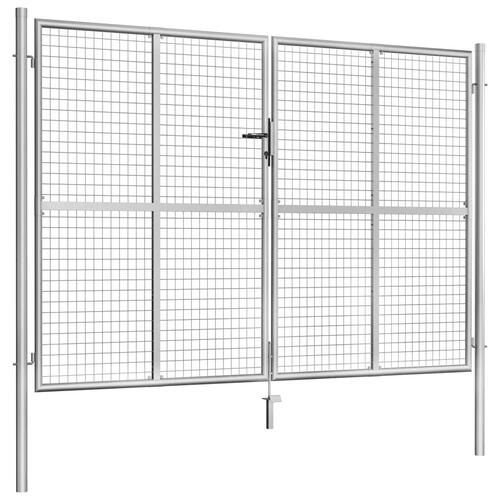 Havelåge galvaniseret stål 306 x 225 cm sølvfarvet