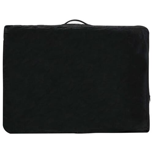 Massagebord med 3 zoner aluminiumsstel 186 x 68 cm antracitgrå