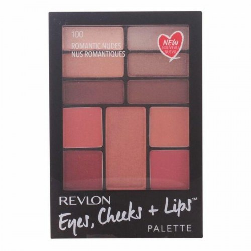 Make-up Pung Eyes Cheeks Lips Revlon (1 enheder) - 100 - Romantic Nudes