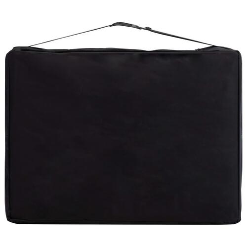 Foldbart massagebord 3 zoner aluminium lilla