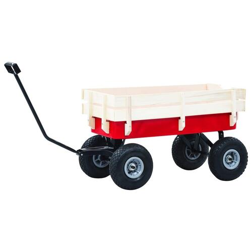 Havevogn 150 kg rød
