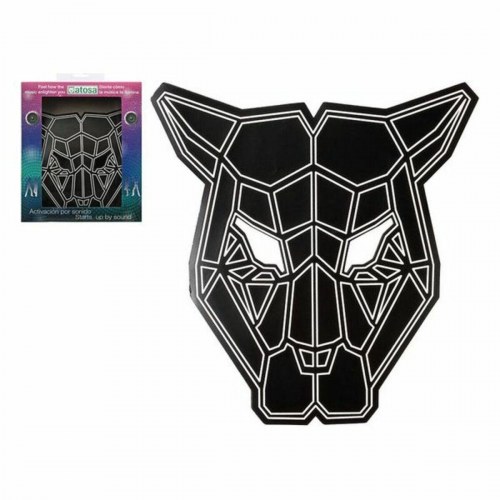 LED maske til voksne - lydaktiveret, hvid