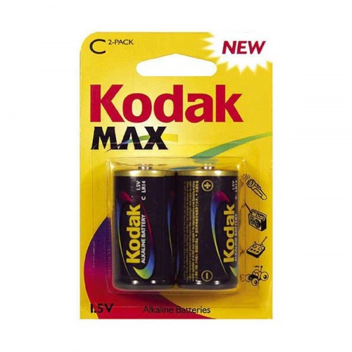 Batterier C alkaline - Kodak MAX LR14 1,5 V (2 stk.)